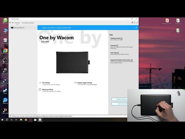 Video thumbnail for How to set Up sensitivity on One S by Wacom / One S by Wacom Sensitivity set up