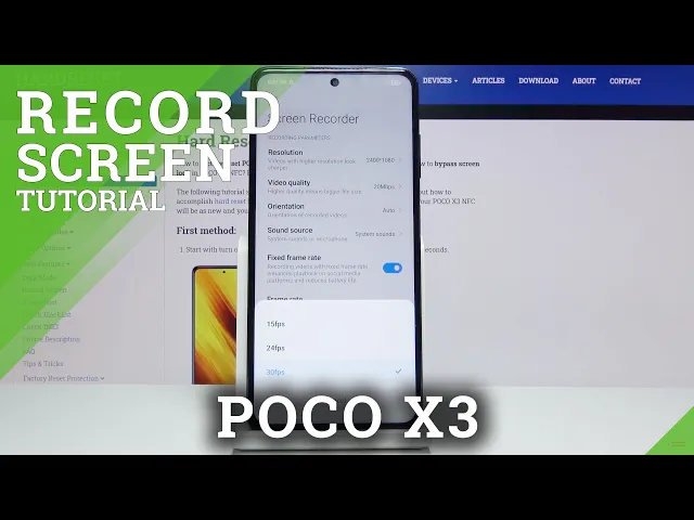 Video thumbnail for How to Record Screen in POCO X3 – Save Display
