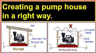 'Video thumbnail for How to construct a mini pump house for building./Creating a pump house in the right way.'