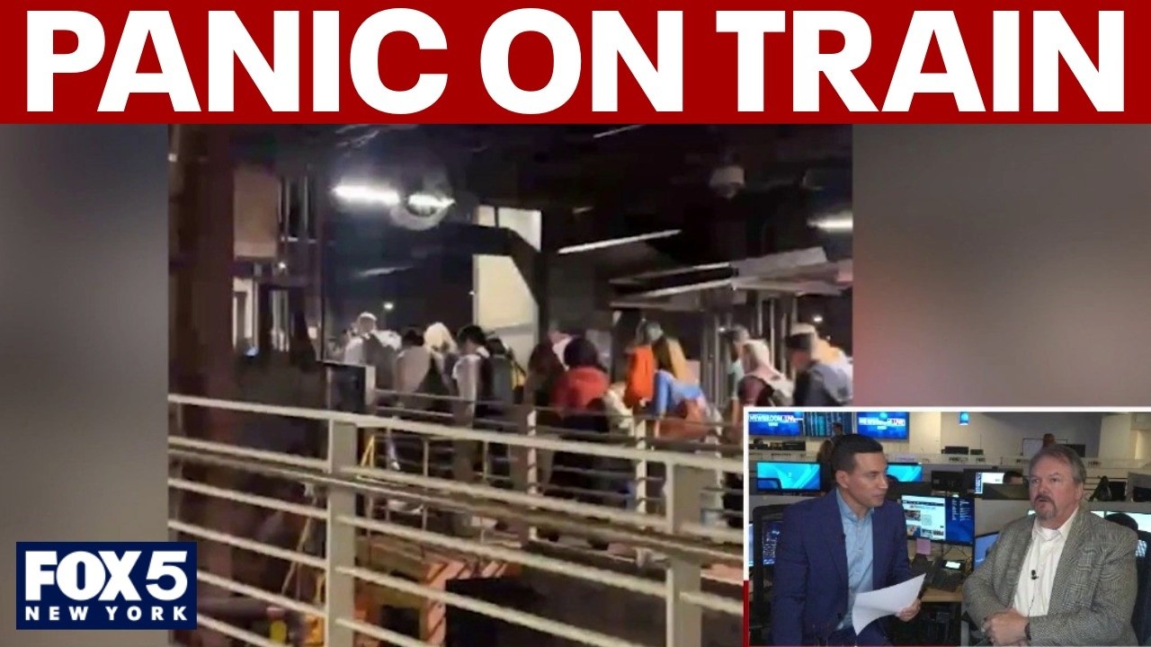 Video thumbnail for Commuters panic as emergency brake triggers Grand Central train delay