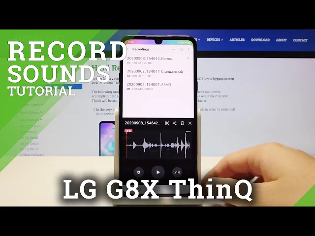 Video thumbnail for LG G8X ThinQ Voice Recorder – Record Sounds