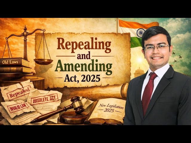 Video thumbnail for The Repealing and amending Act 2025: Big #news for this year #law #trending #breakingnews