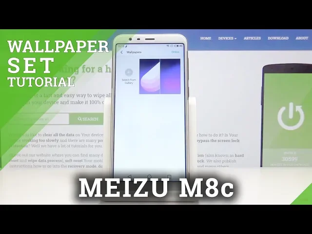 Video thumbnail for How to Change a Wallpaper in MEIZU M8c – Set Up Lock Screen