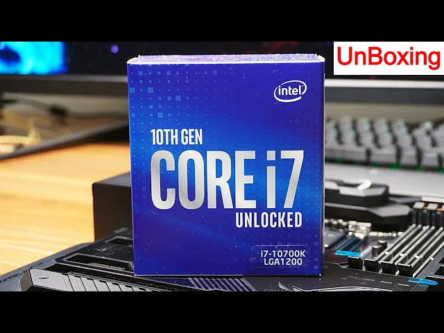Video thumbnail for 💥UNBOXING Intel Core i7-10700K || 8 Cores & 16Threads
