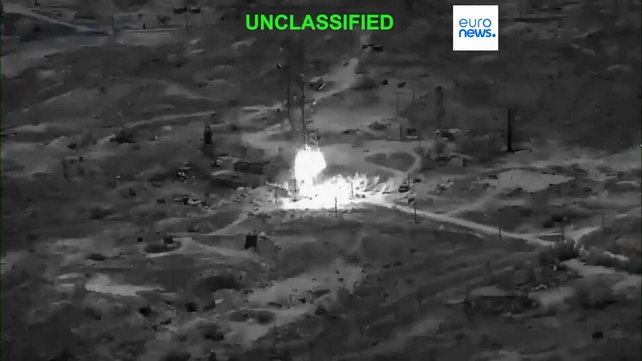 Video thumbnail for US strikes around Tehran for first time in most recent wave of attacks, says Iranian state media