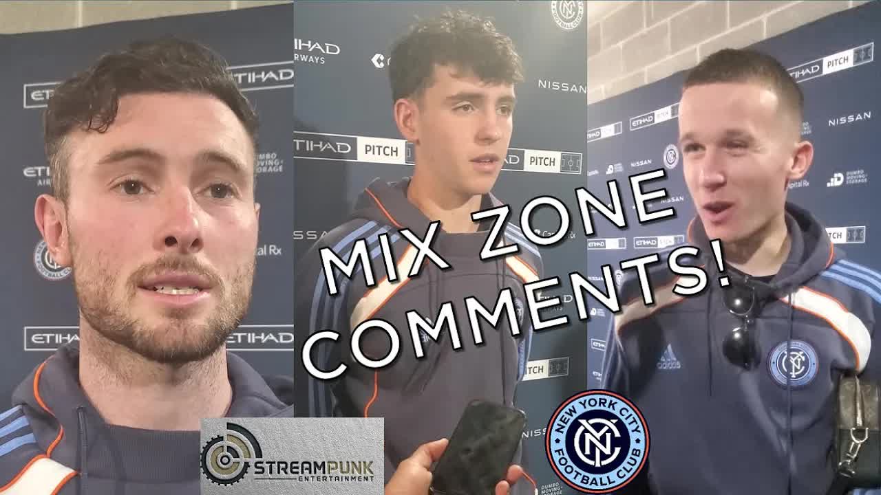 Video thumbnail for (281) nycfc players react: loss to cf montreal - aiden o'neill, mitja ilenic, jonny shore