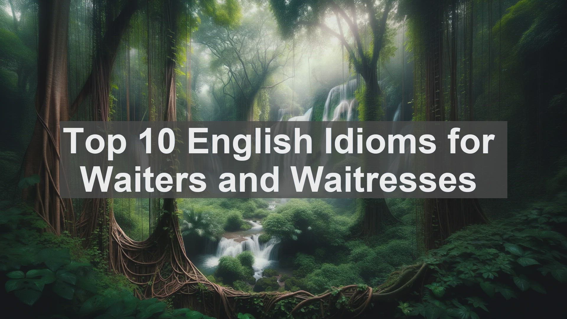 'Video thumbnail for Top 10 English Idioms for Waiters and Waitresses'