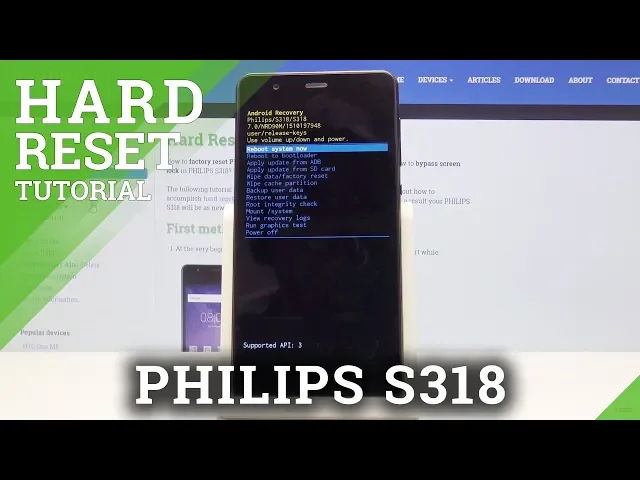 Video thumbnail for How to Hard Reset Philips S318 - Remove Screen Lock / Wipe Data