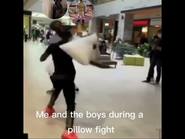 Video thumbnail for Me and the boys during a pillow fight