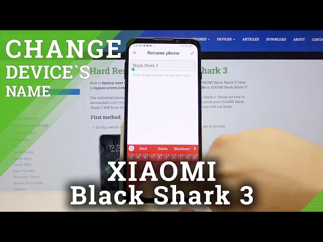 Video thumbnail for How to Change Device Name in XIAOMI Black Shark 3 - Rename Your Smartphone
