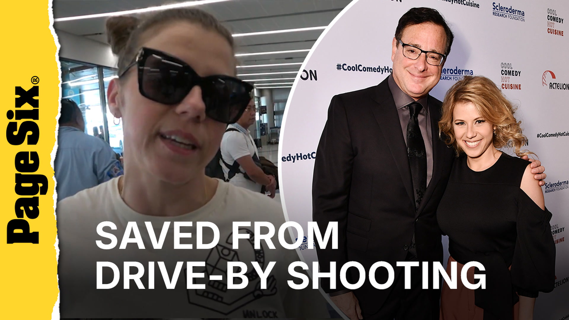 Video thumbnail for Jodie Sweetin recalls late TV dad Bob Saget saved her from drive-by shooting at Janet Jackson concert
