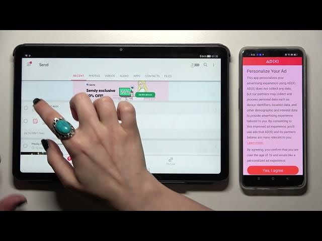 Video thumbnail for How to Transfer Files from HUAWEI MatePad 10.4 to Android Device – Send Anywhere App