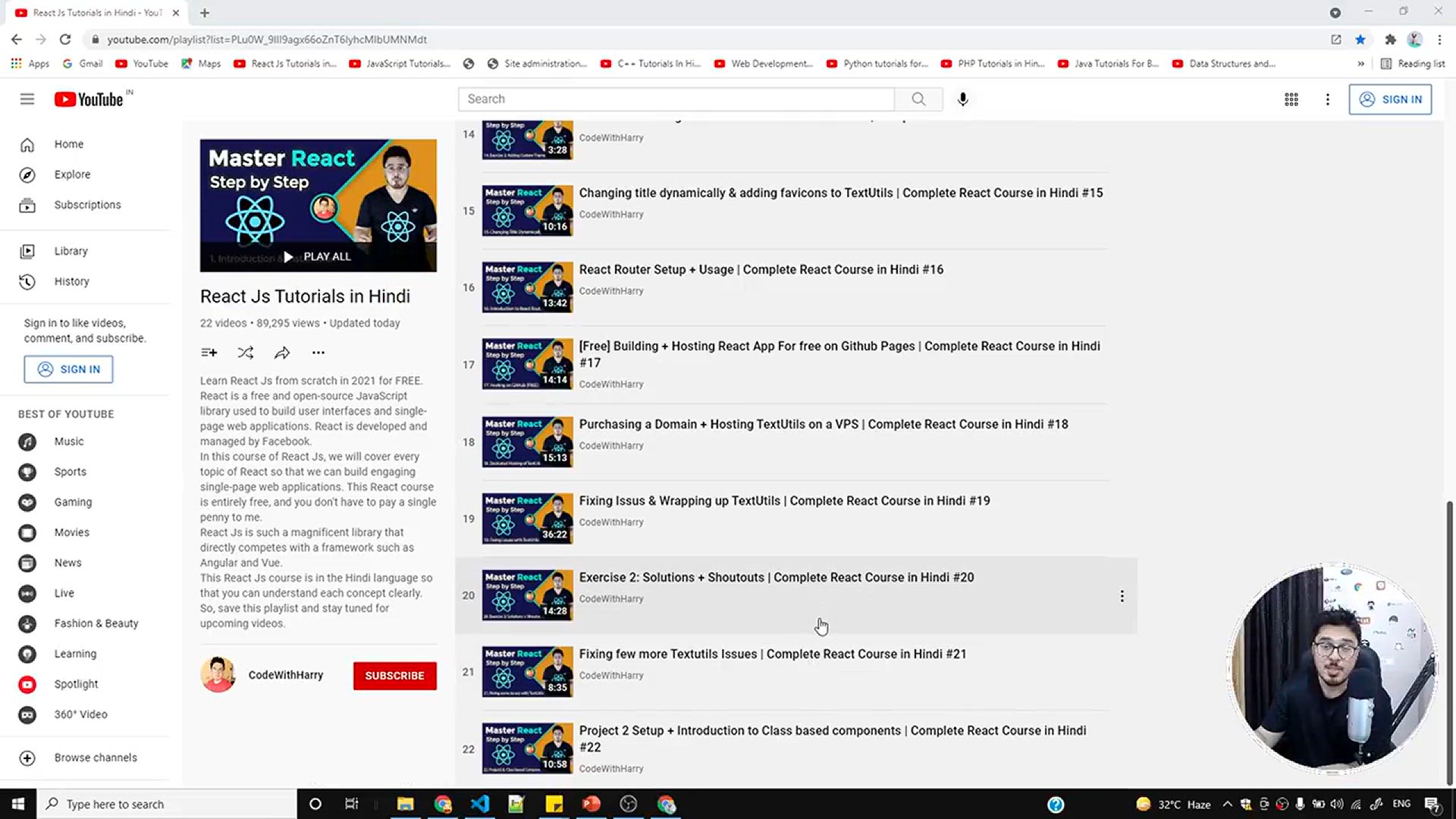 'Video thumbnail for Component Structure of our NewsMonkey React App _ Complete React Course in Hindi #23'