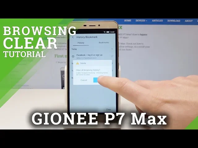 Video thumbnail for How to Clear Browser in GIONEE P7 MAX - Delete Browsing Data