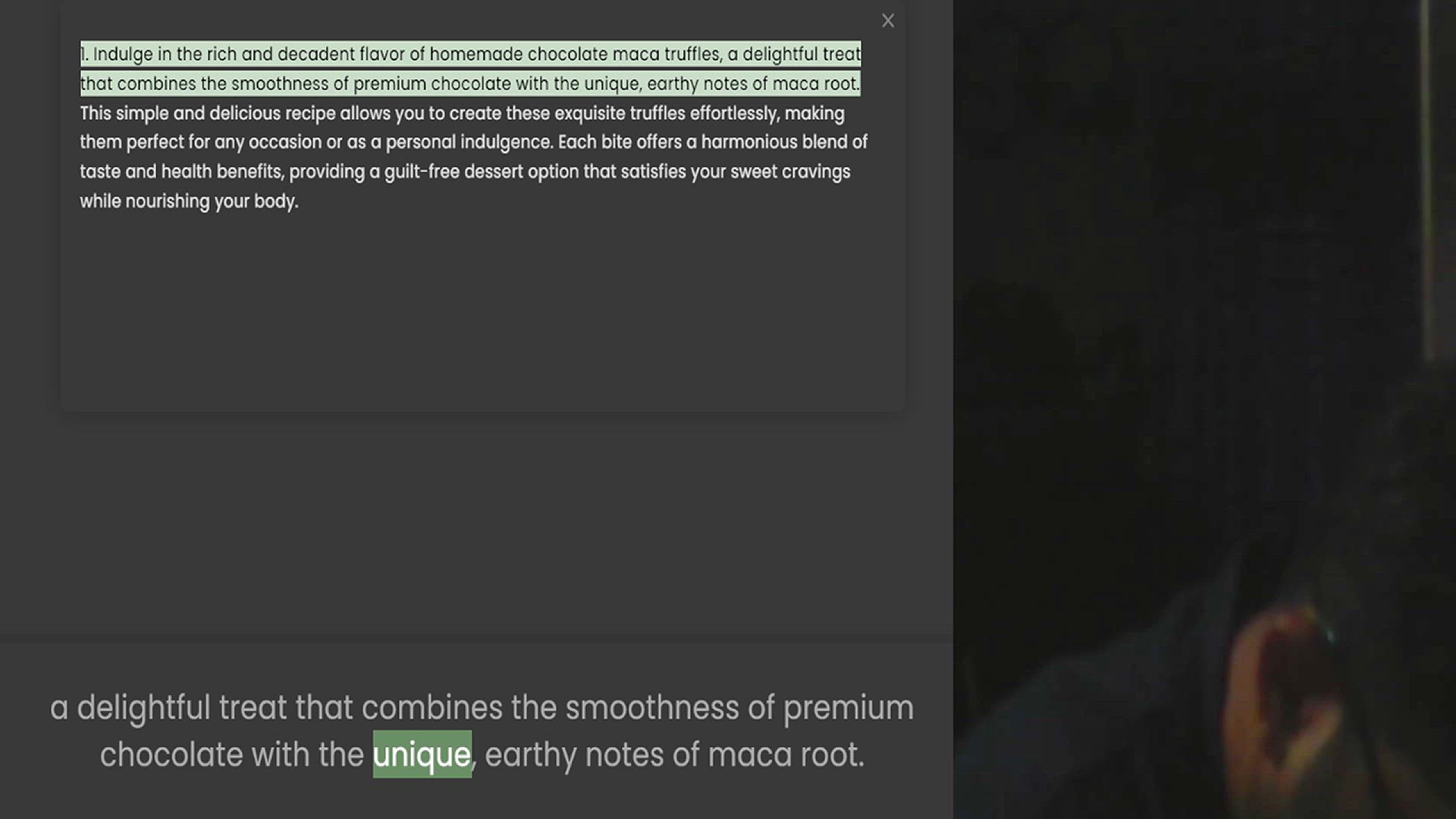 Video thumbnail for 1. Indulge in the rich and decadent flavor of homemade chocolate maca truffles, a delightful treat that combines the smoothness of premium chocolate with the unique, earthy notes of maca root. This simple and delicious recipe allows you t