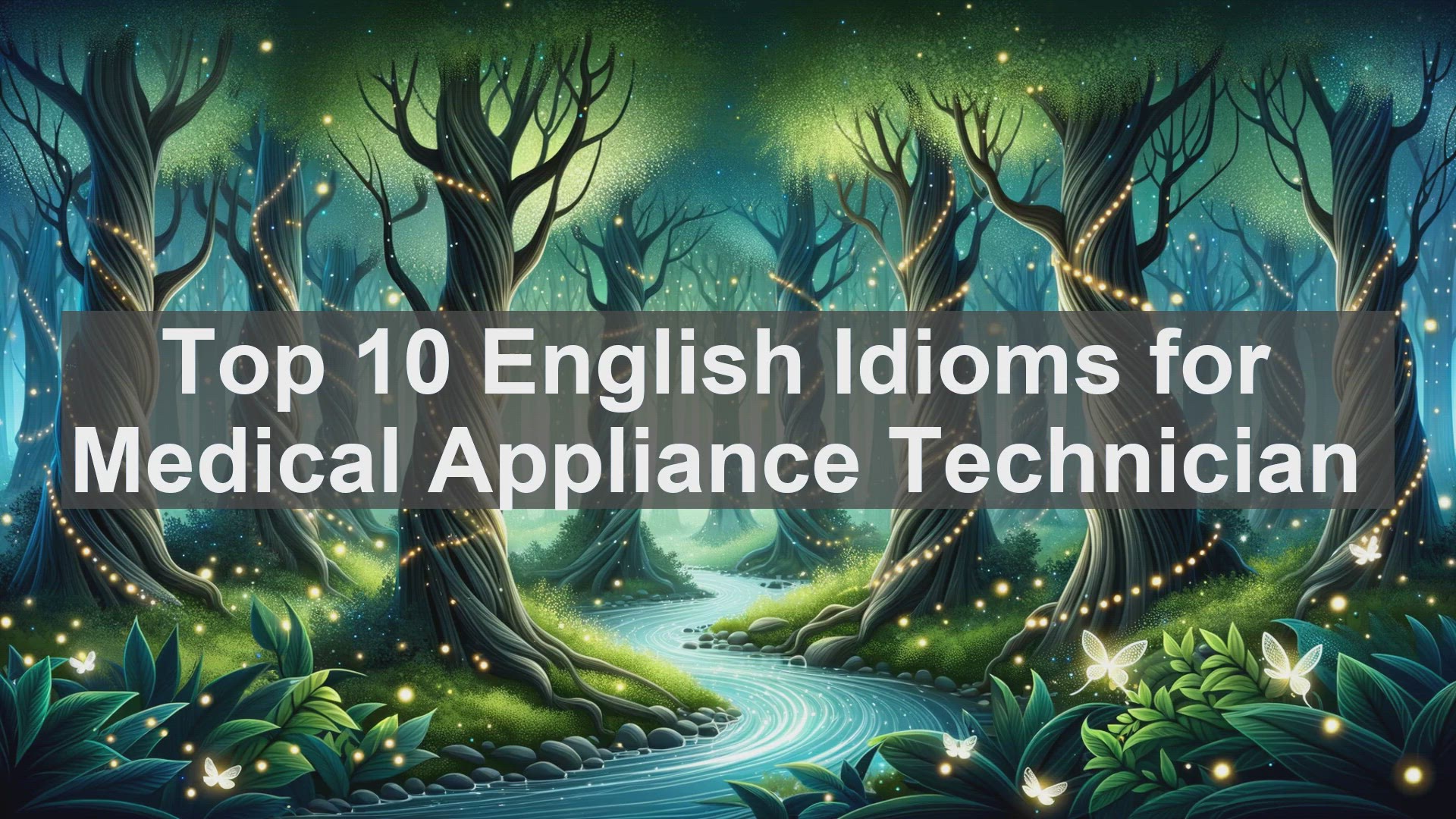 'Video thumbnail for Top 10 English Idioms for Medical Appliance Technician'