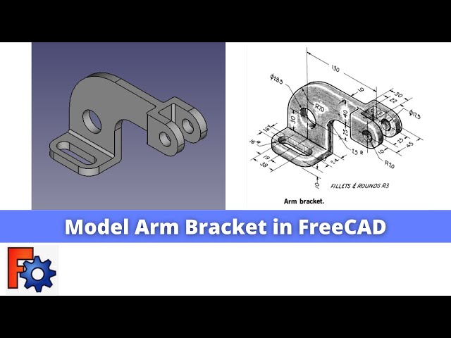 Video thumbnail for Model Arm Bracket in FreeCAD | FreeCAD Tutorial | Mechnexus |