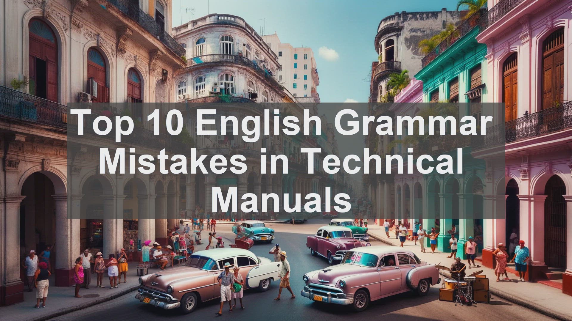 'Video thumbnail for Top 10 English Grammar Mistakes in Technical Manuals'