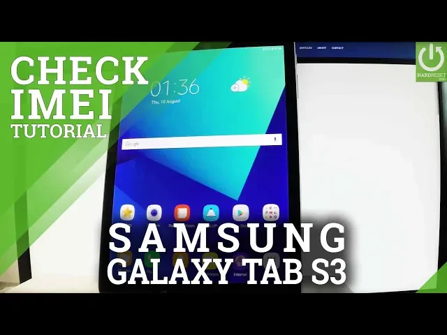 Video thumbnail for SAMSUNG Galaxy Tab S3 CHECK IMEI / Read IMEI Info