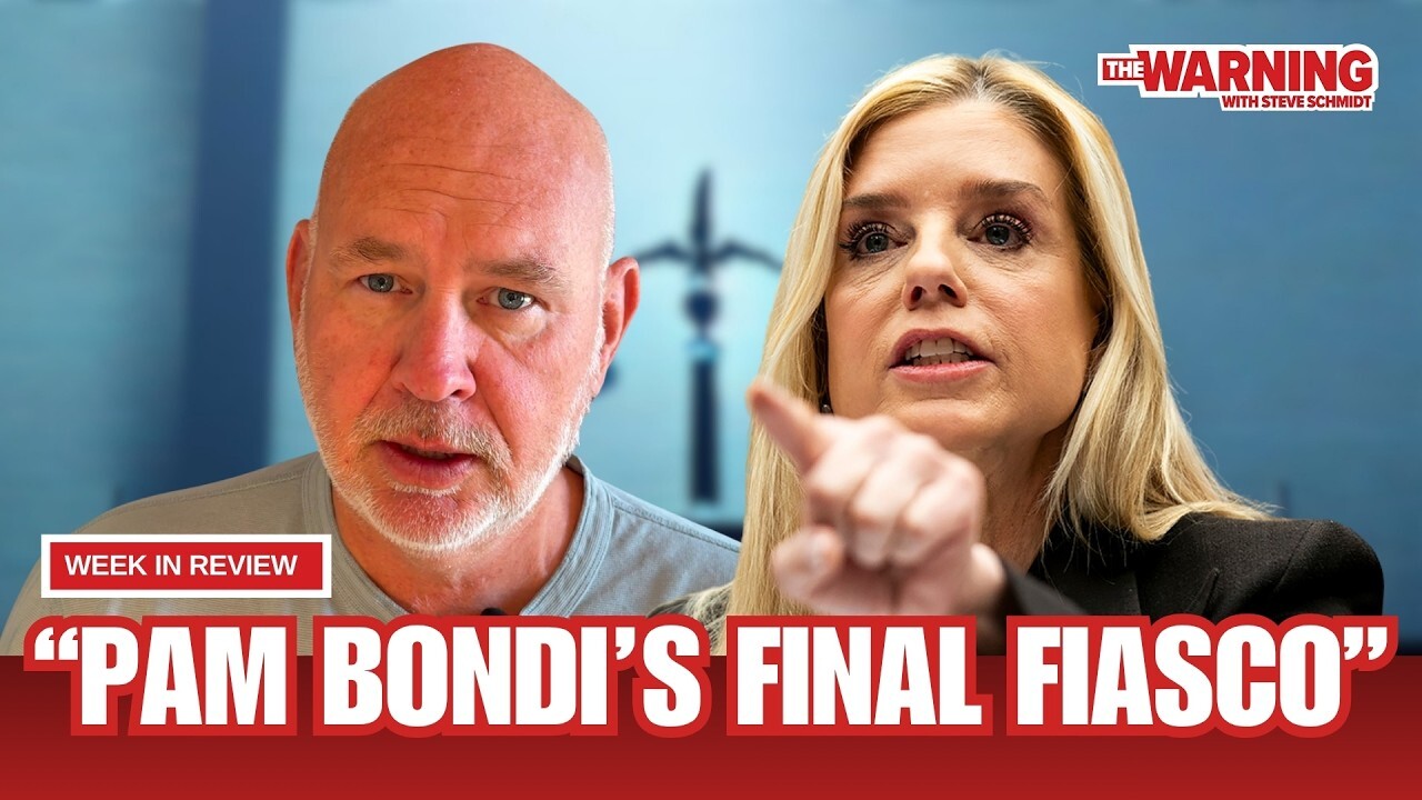 Video thumbnail for Steve Schmidt: Pam Bondi Has Been Put Out to Pasture!
