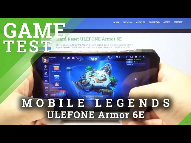 Video thumbnail for Test Mobile Legends on ULEFONE Armor 6E - Mobile Legends FPS Test