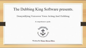 'Video thumbnail for Demystifying Voiceover Voice Acting And Dubbing (Case Study)'