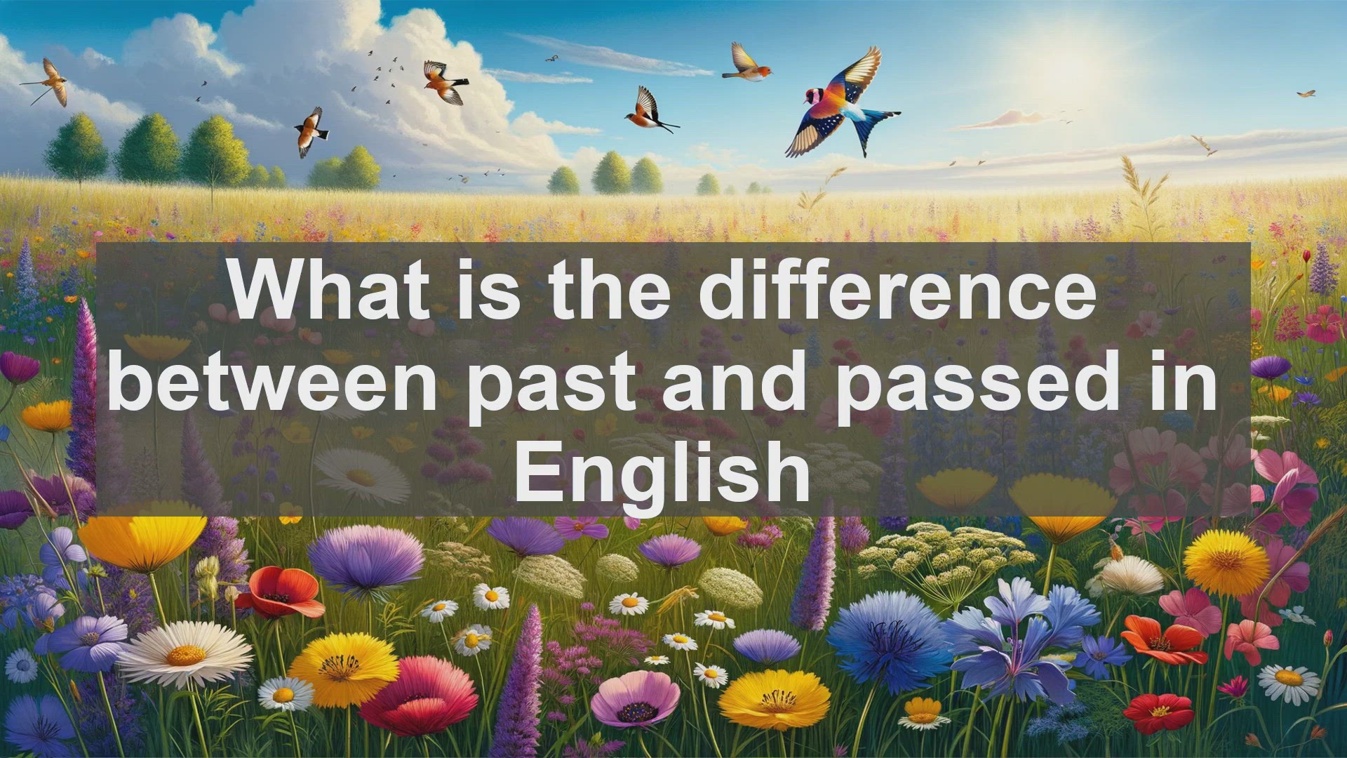 'Video thumbnail for What is the difference between past and passed in English?'