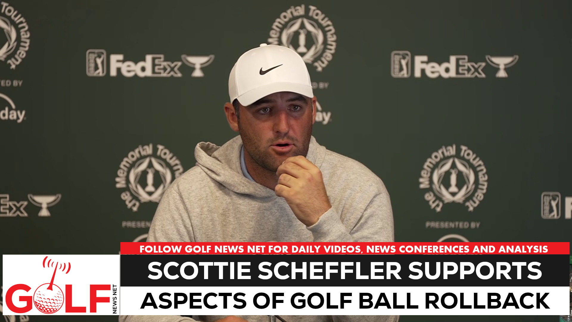 Video thumbnail for Scottie Scheffler supports aspects of proposed golf-ball rollback