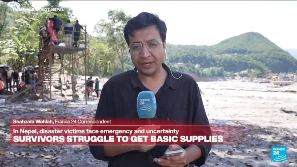 Video thumbnail for Two Nepal rescues revive hopes 10 days after flood