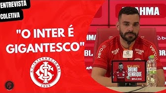 Video thumbnail for AS PRIMEIRAS PALAVRAS DE BRUNO HENRIQUE COM A CAMISA COLORADA #inter #vamointer #beirario