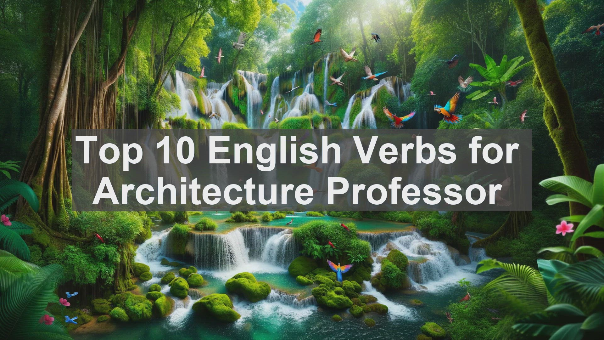 'Video thumbnail for Top 10 English Verbs for Architecture Professor'