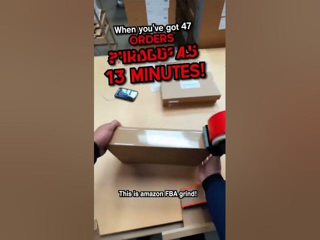 Video thumbnail for Amazon FBA Seller Racing to Pack 47 Orders in 13 Minutes! (Action Camera POV)