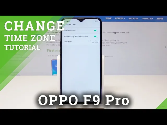 Video thumbnail for How to Change Date & Time in OPPO F9 Pro - Time Zone Settings