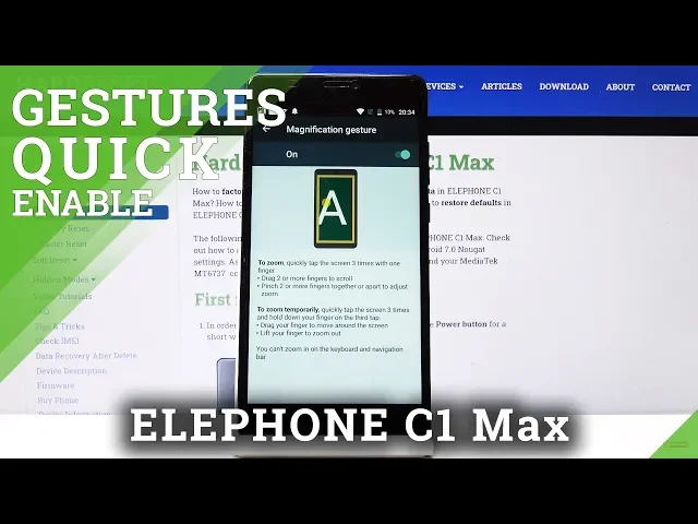 Video thumbnail for How to Enable Magnification Gestures in Elephone C1 Max