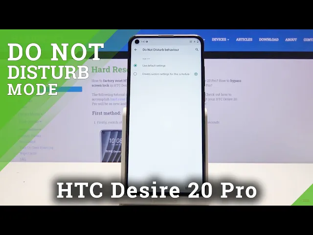 Video thumbnail for How to Activate Do Not Disturb Mode in HTC Desire 20 Pro – Enable DND Mode
