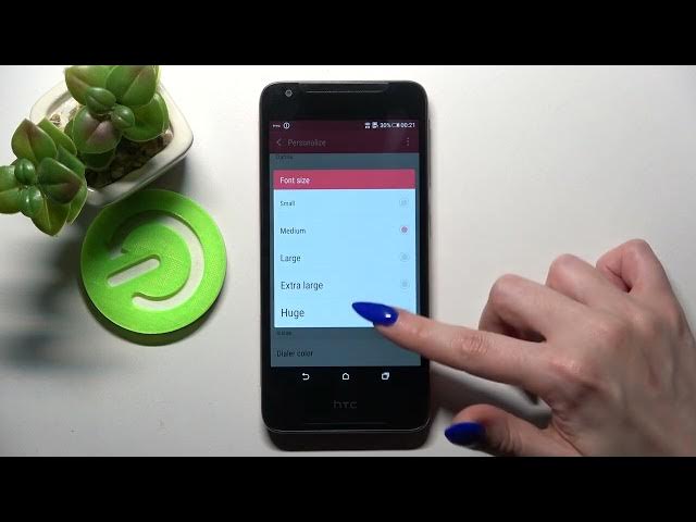 Video thumbnail for How to Change Font Size & Style in HTC Desire 628 - Maximize Font Text
