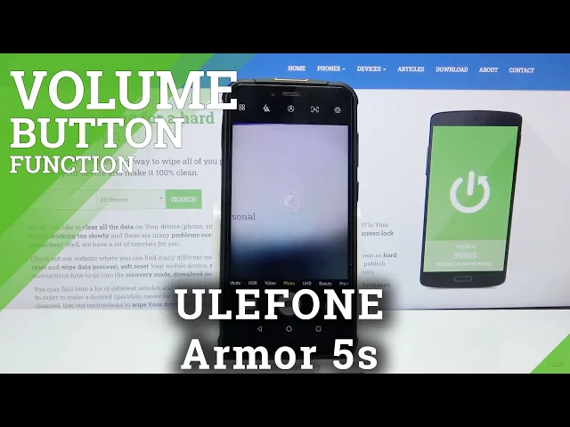 Video thumbnail for How to Change Volume Button Function in ULEFONE Armor 5s – Volume Buttons in Camera