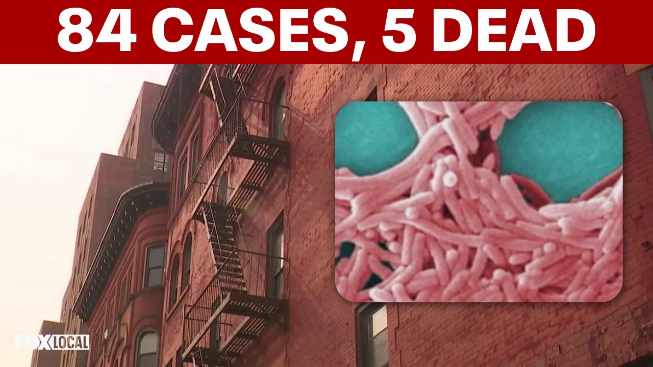 Video thumbnail for NYC Legionnaires’ outbreak: 84 cases, 5 deaths as bacteria found in 51 cooling towers