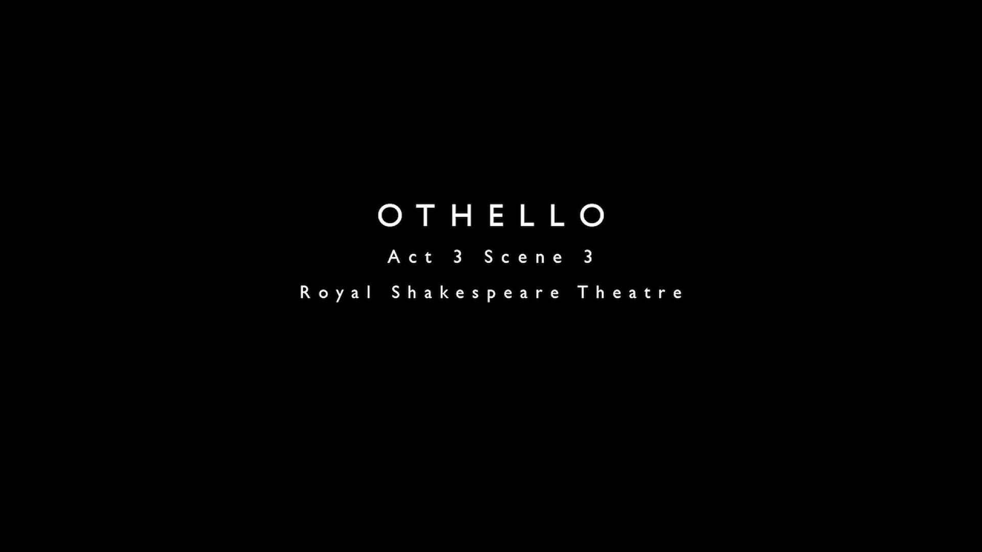 Video thumbnail for TV Exclusive: Watch a Clip from RSC's OTHELLO; Opens in Theatres on 9/23