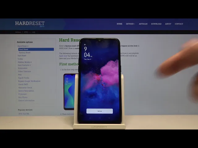 Video thumbnail for How to Change Wallpaper in OPPO A1K – Desktop Update