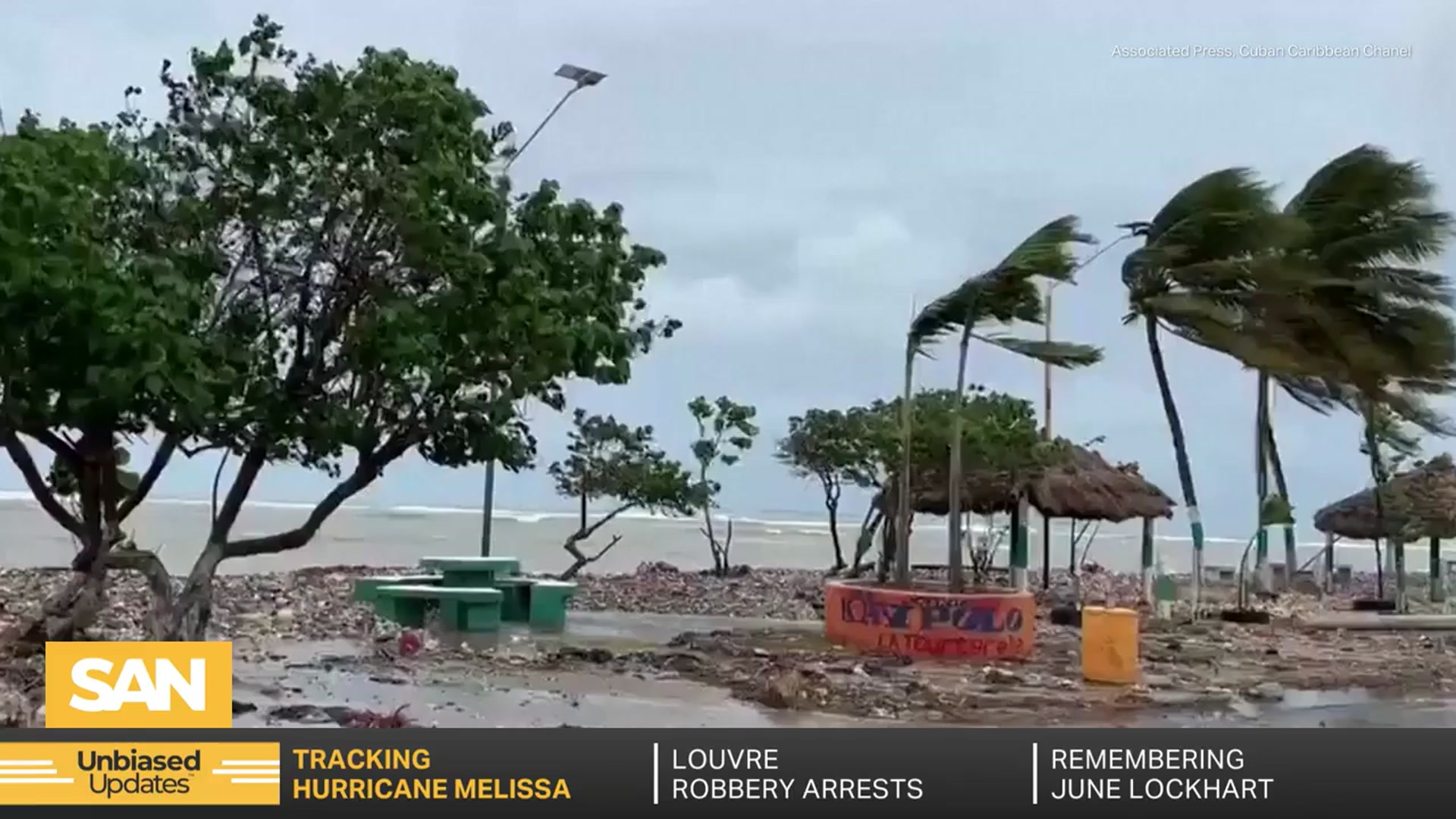 'Video thumbnail for Hurricane Melissa churns toward Jamaica as Category 5 storm'