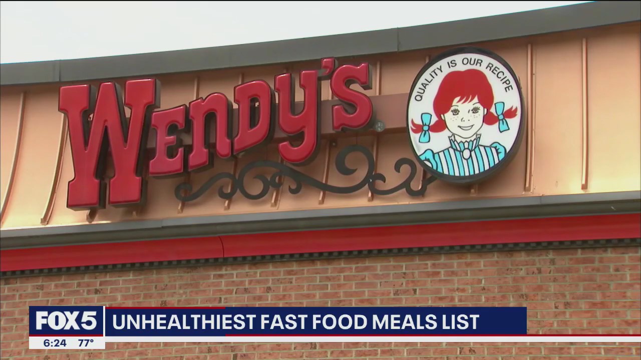 'Video thumbnail for Unhealthiest fast food meals list'