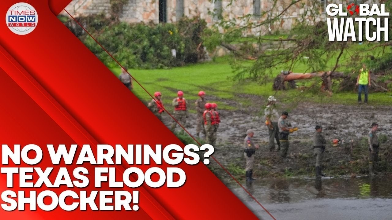 Video thumbnail for WATCH: Texas Flood Tragedy Shocks USA, Many Dead, Where Were the Warnings? | Times Now World