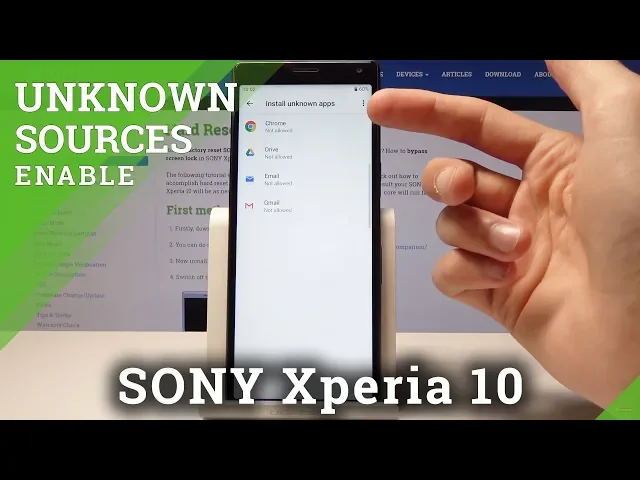 Video thumbnail for How to Enable Unknown Sources on SONY Xperia 10 – Allow App Installation