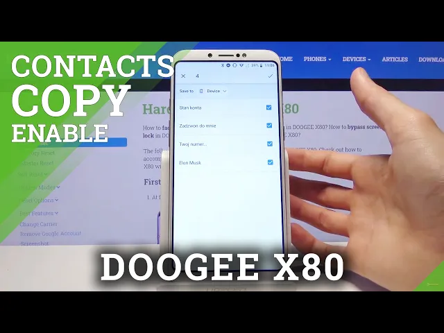 Video thumbnail for How to Copy Contacts in Doogee X80- Transfer Numbers