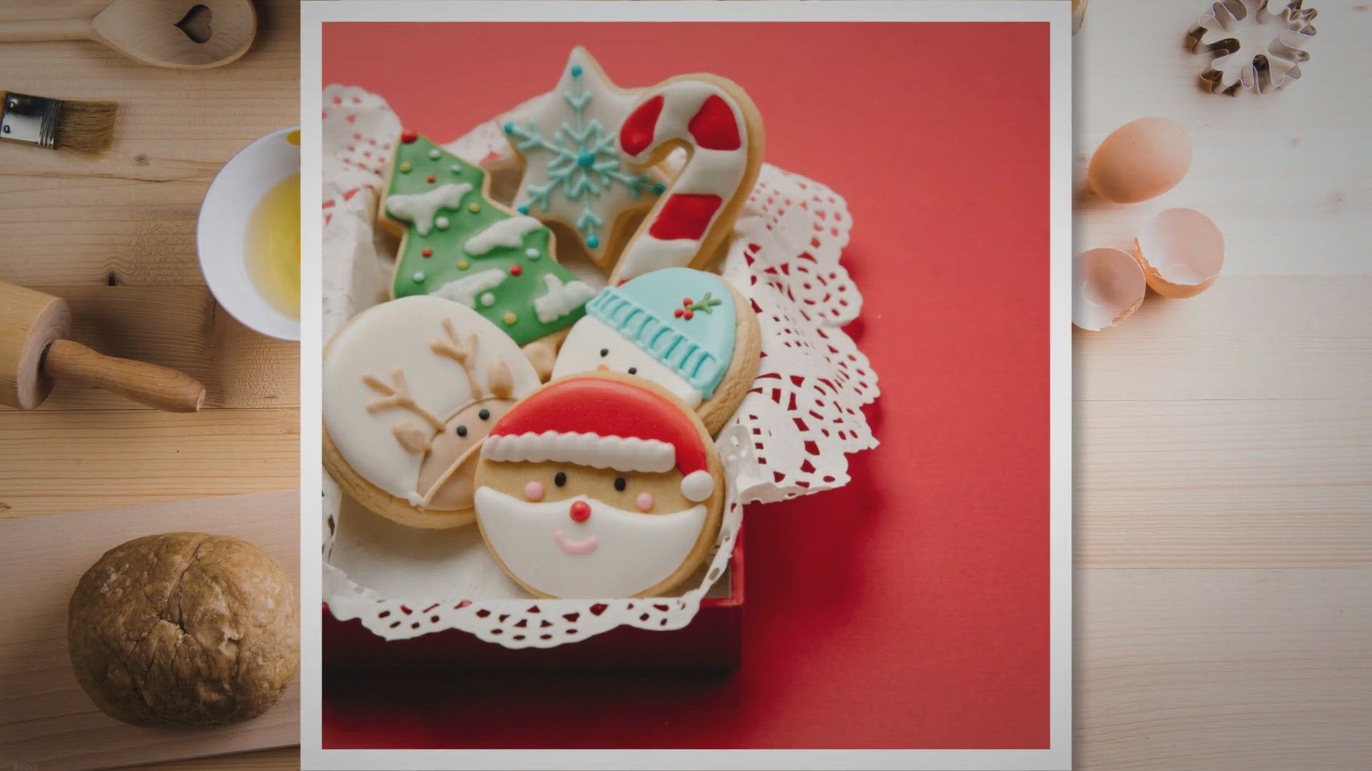 Video thumbnail for Festive Christmas Sugar Cookies Recipe