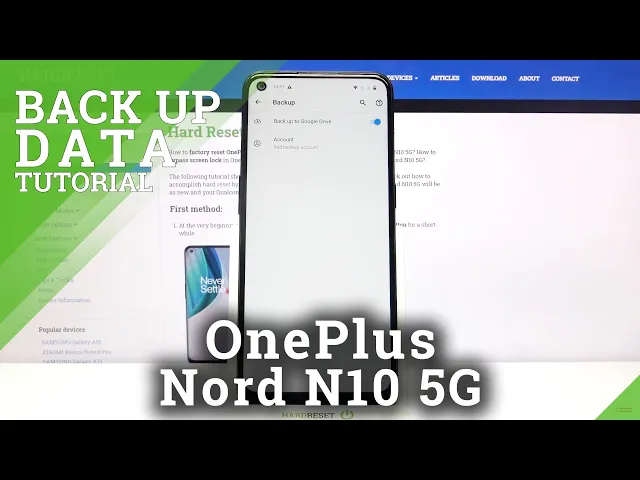 Video thumbnail for How to Enable Google Backup in OnePlus Nord N10 5G – Create Backup Account
