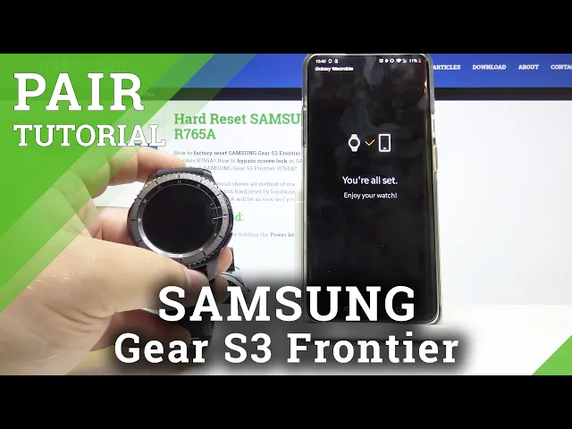 Video thumbnail for How to Pair SAMSUNG Gear S3 Frontier - Set Up / Pair with Phone