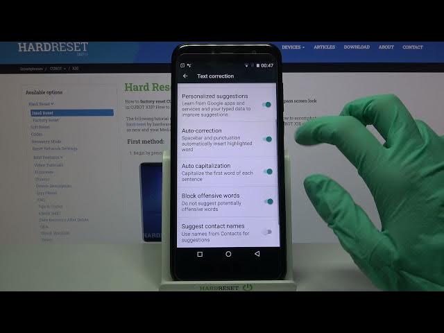 Video thumbnail for How to Turn Off Auto Correction on CUBOT X18 – Activate Auto Correction