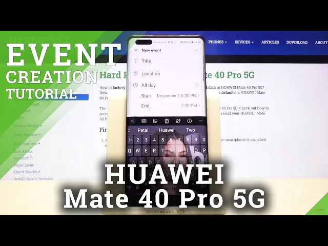 Video thumbnail for How to Add Event to Calendar on HUAWEI Mate 40 Pro 5G – Reminder Set Up